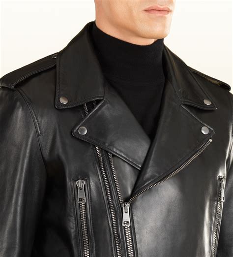 gucci leather jacket|gucci leather jacket price.